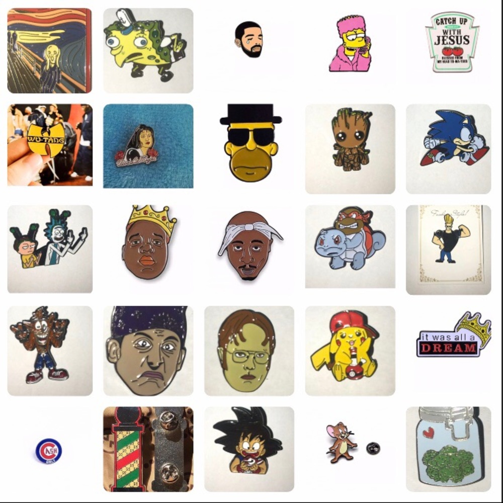 Custom urban pins